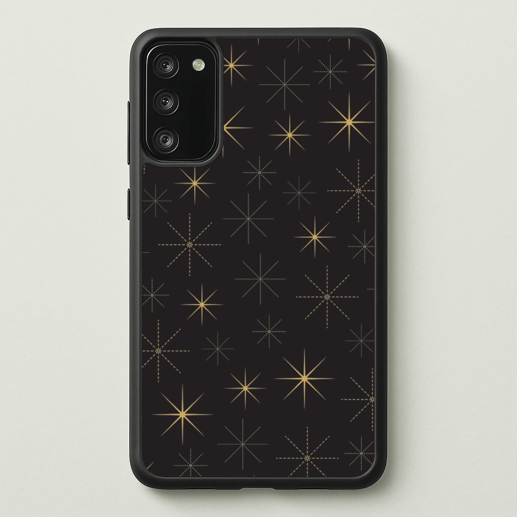 Christmas Gold Stars Pattern Galaxy S20FE Case