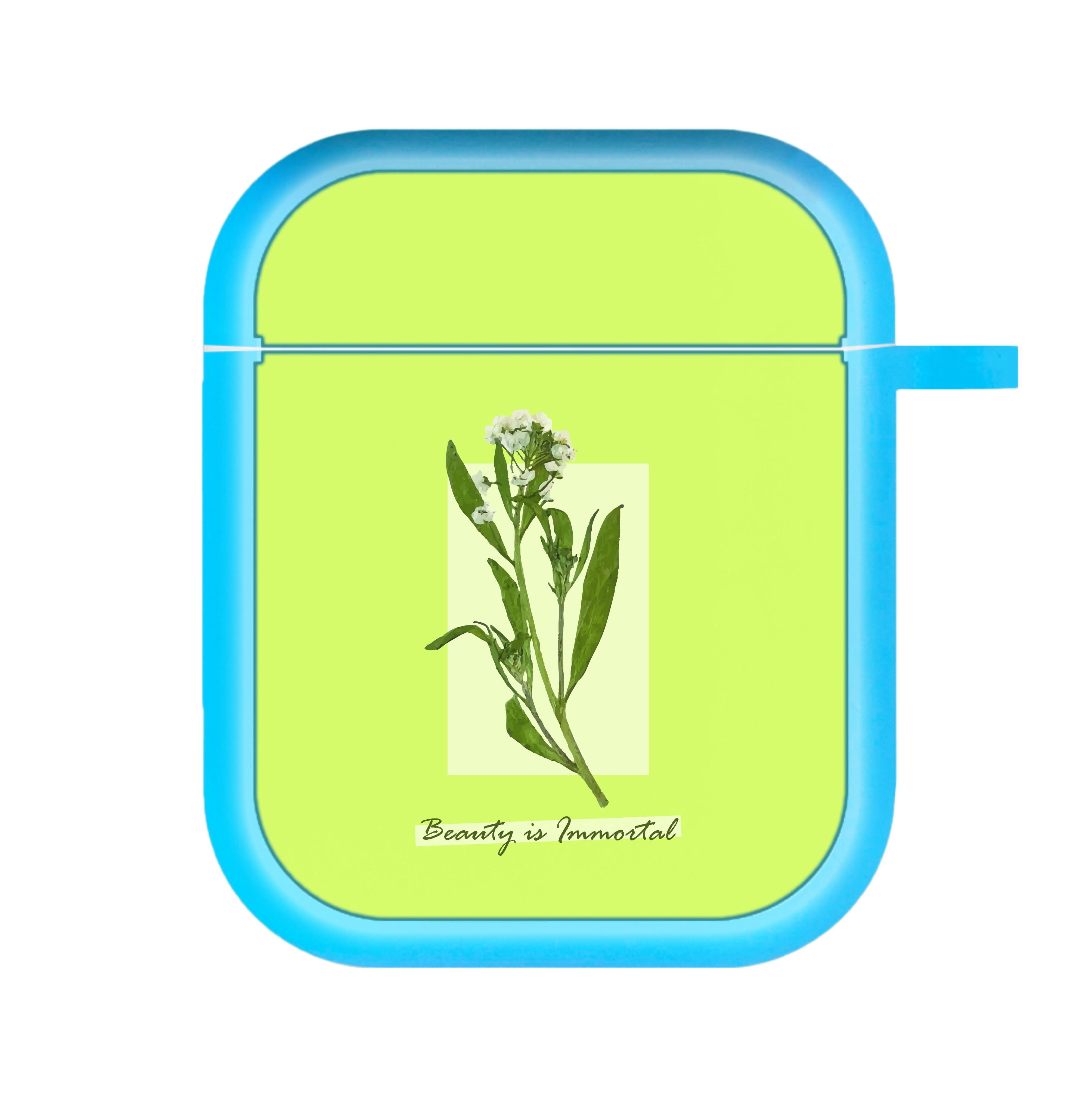 Beauty Is Immortal Press Flower AirPods Case