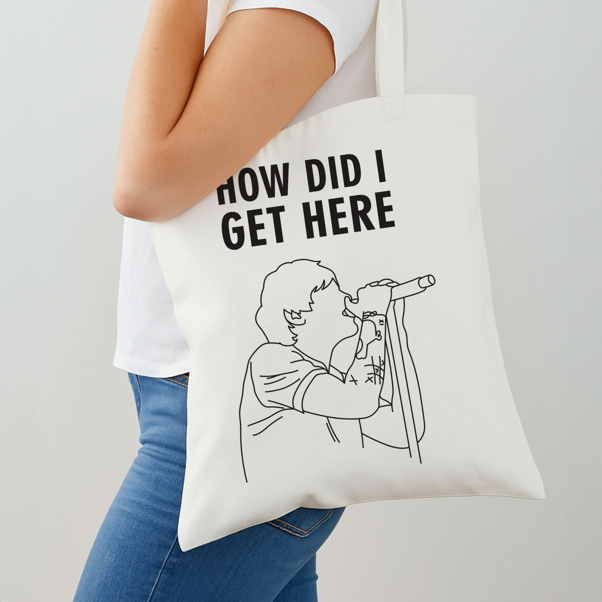 How Did I Get Here Outline Shoulder Bag
