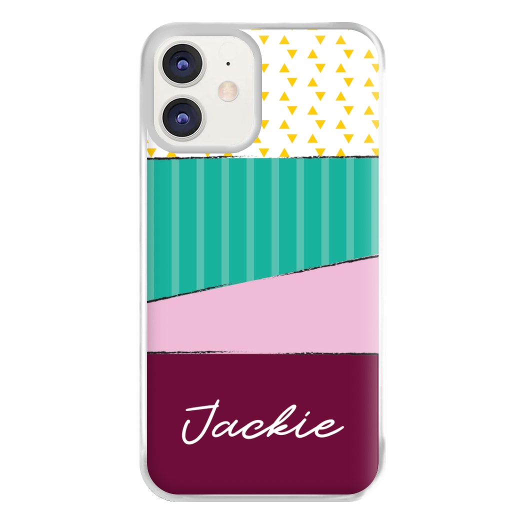 Geometric Patterns Personalised Name iPhone 11 Case