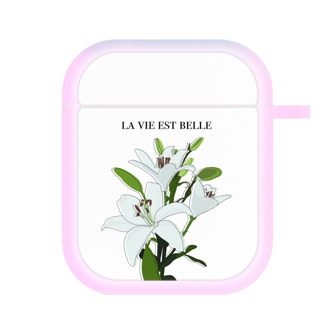La Vie Est Belle - Clean Girl Aesthetic AirPods Case