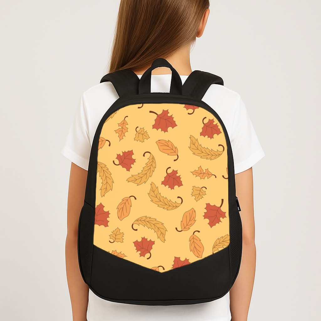 Leaves Assortment Pattern School Bag