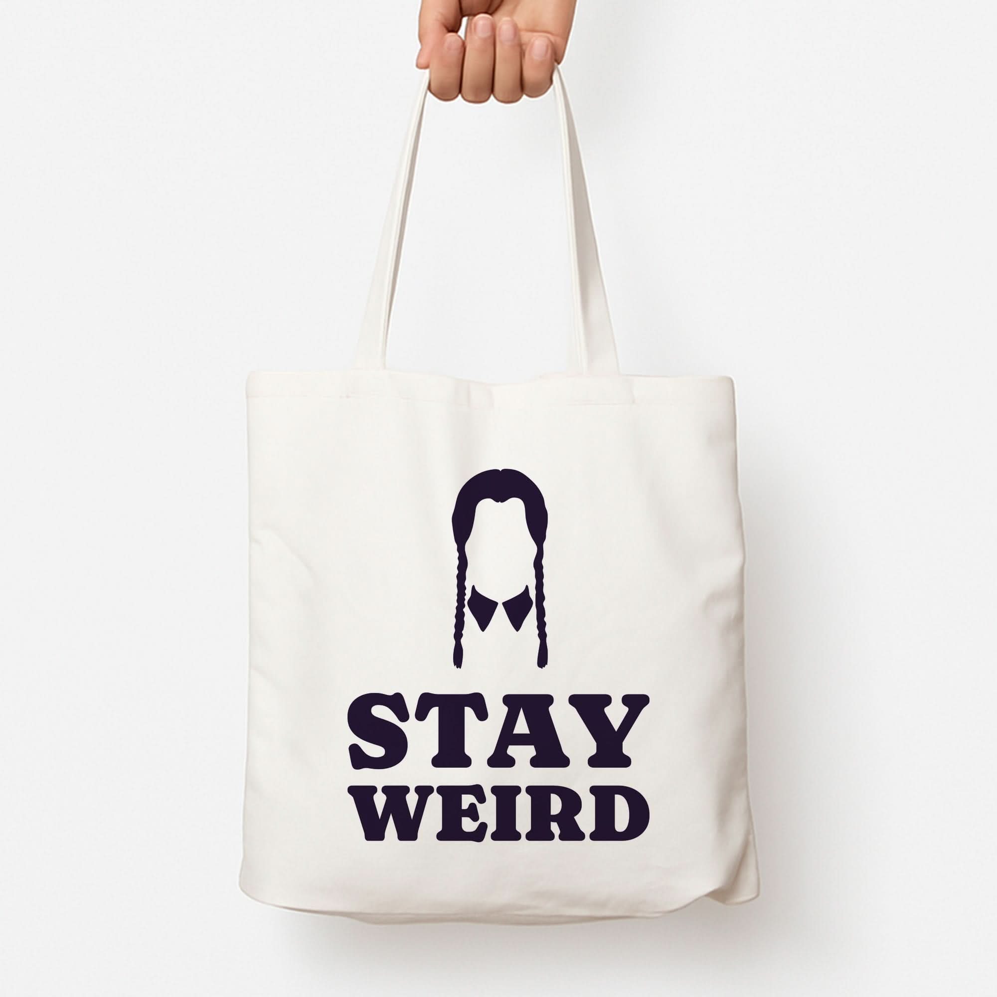 Stay Weird Purple Tote Bag