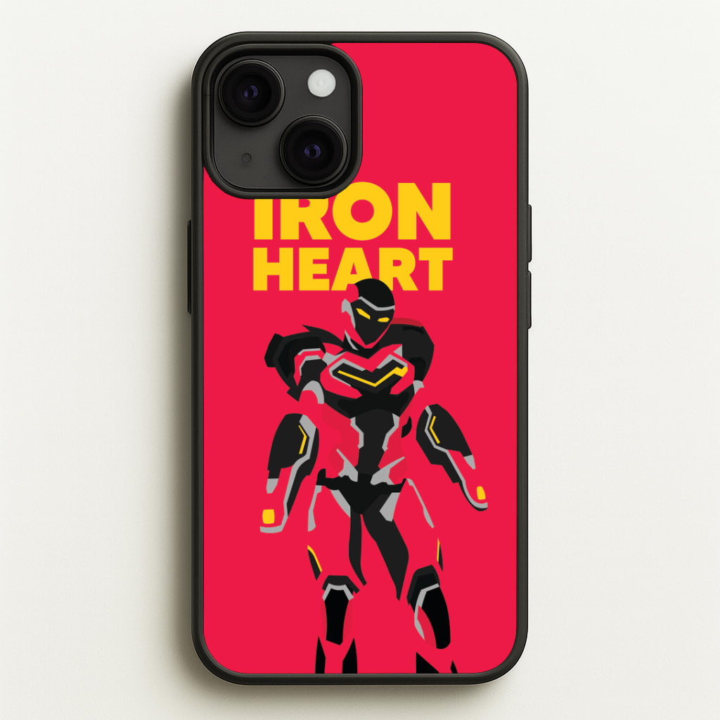 Metal Heart Hero Standing iPhone 13 Case