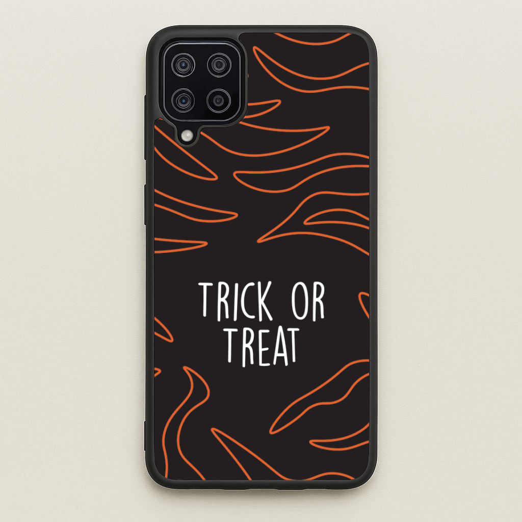 Zebra Print Trick Or Treat Galaxy A12 Case