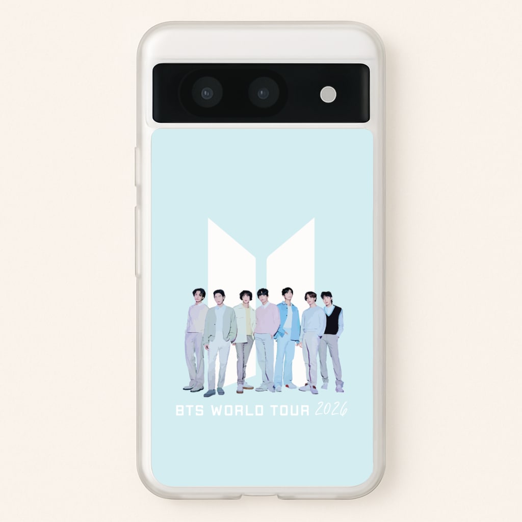 K-Pop Band Tour Pastel Blue Google Pixel 8a Case