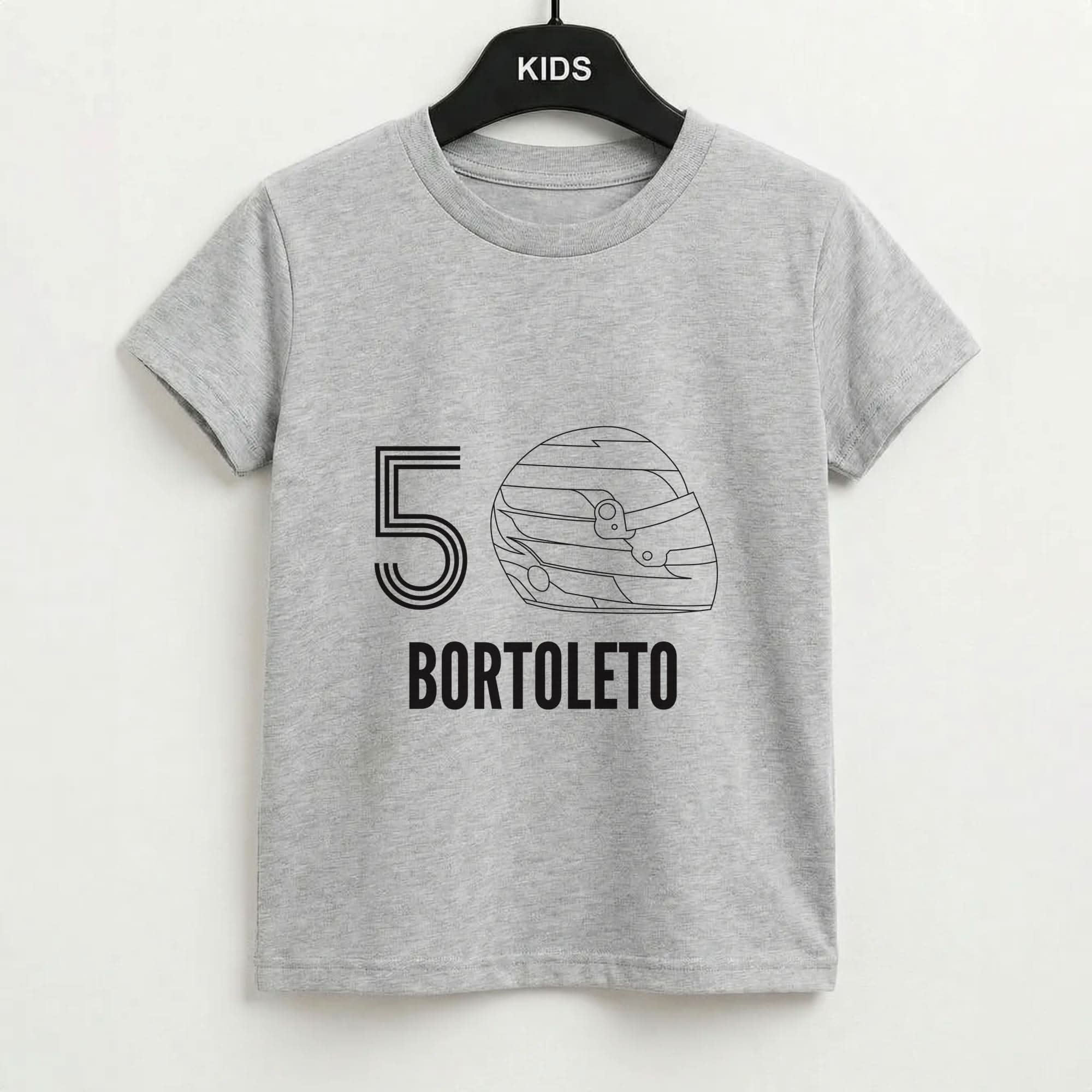 Bortoleto Helmet 2026 Grey Kids T-Shirt