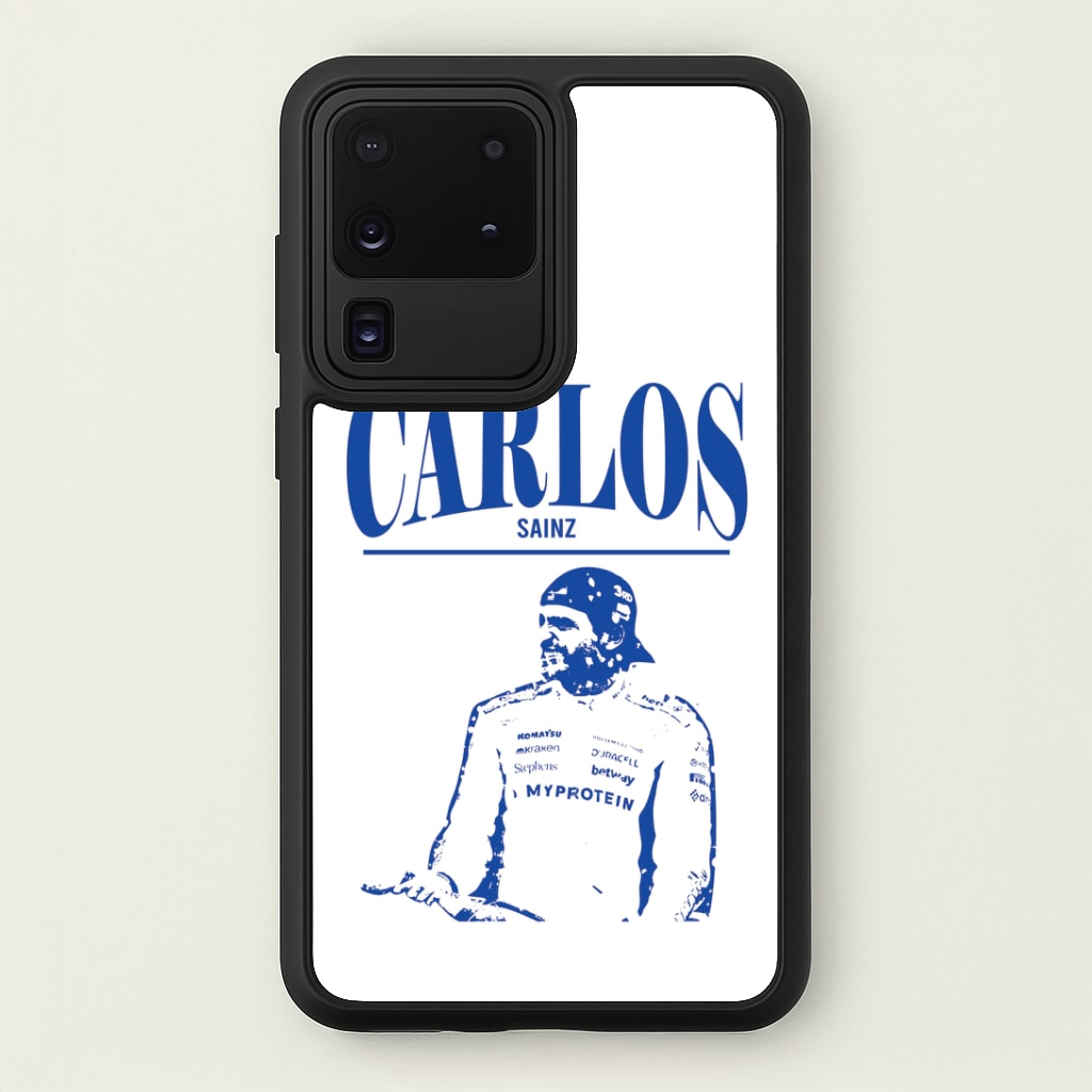 Carlos White And Blue Galaxy S20 Ultra Case