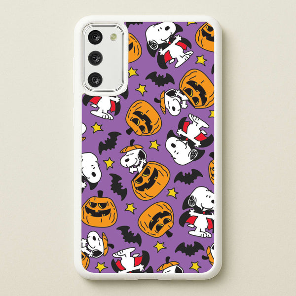 Cartoon Beagle Halloween Pattern Galaxy A41 Case