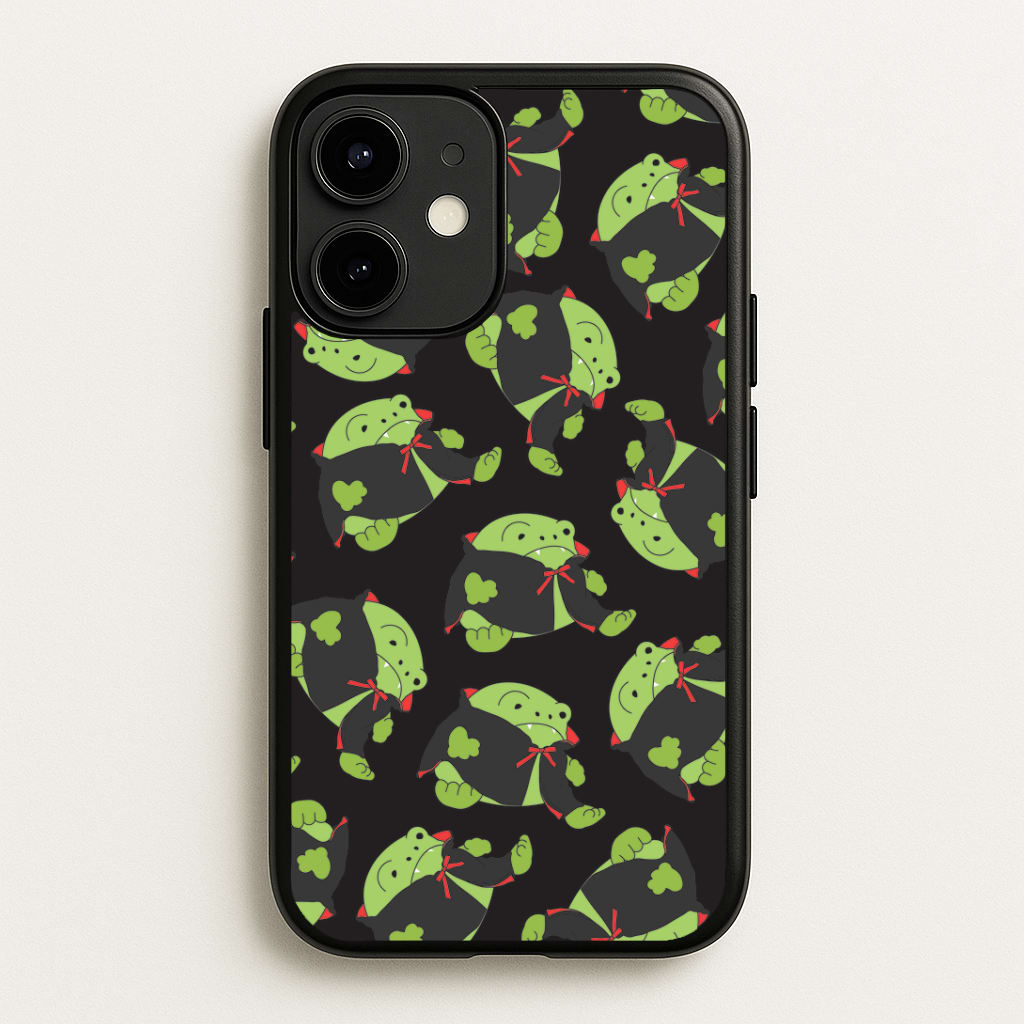 Vampire Frog Pattern - Halloween iPhone 12 / 12 Pro Case