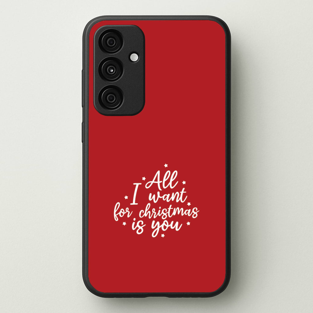 All I Want For Christmas Is You Stars Galaxy A55 Case