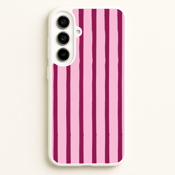 Strawberry Stripes Galaxy A56 Case