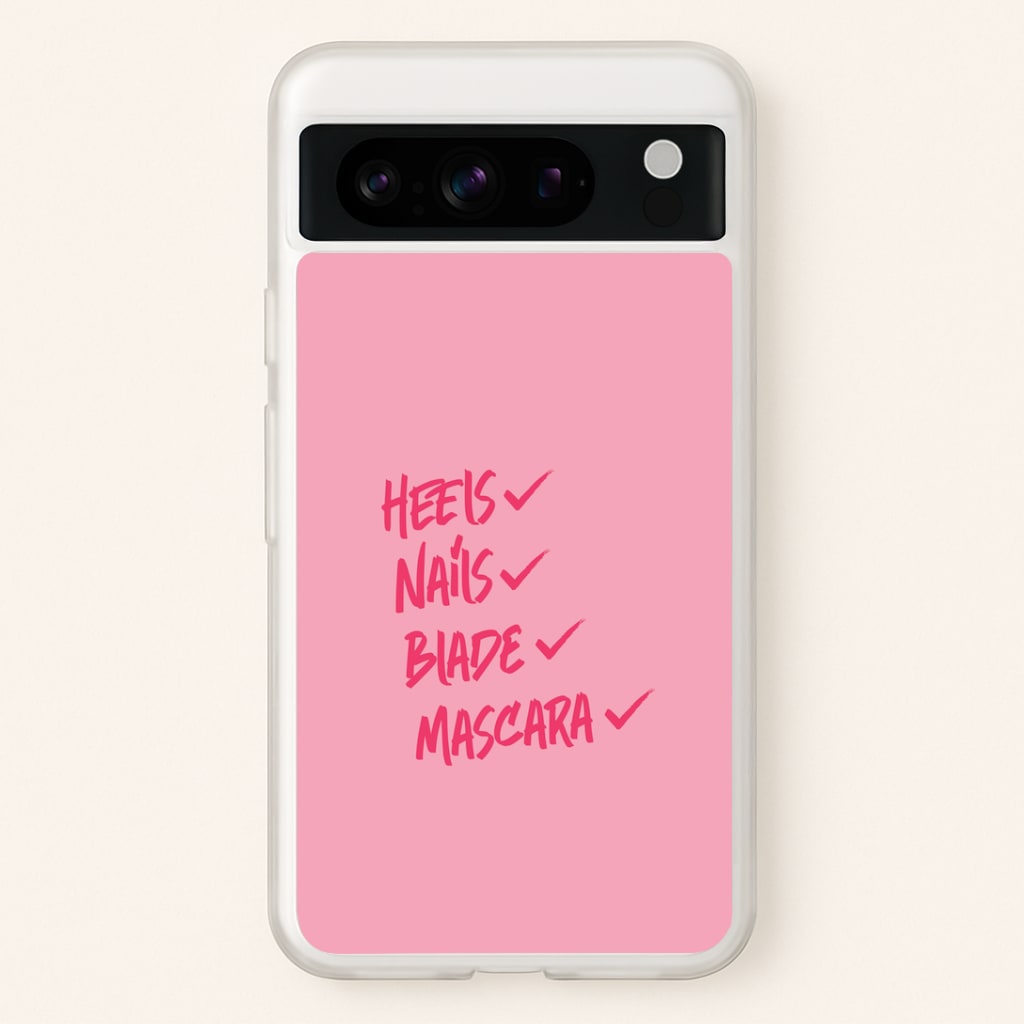 Heels, Nails, Blade, Mascara Google Pixel 8 Pro Case