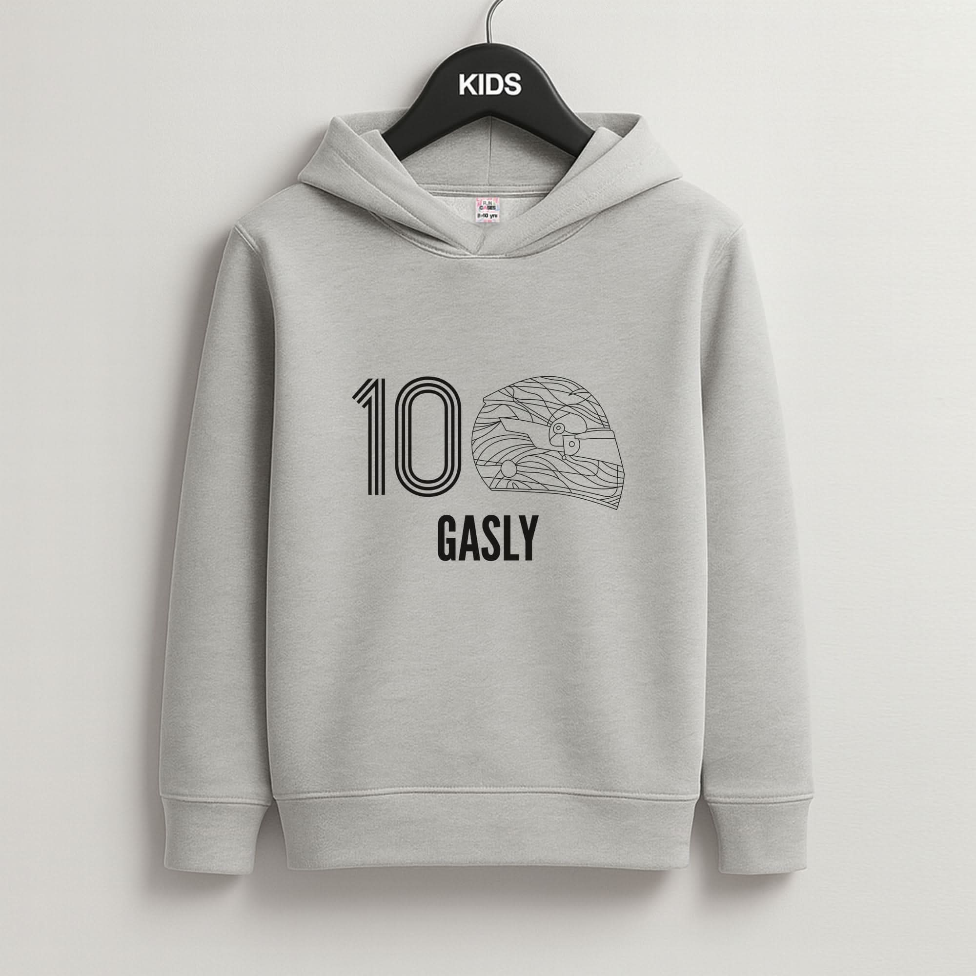 Gasly Helmet 2026 Grey Kids Hoodie