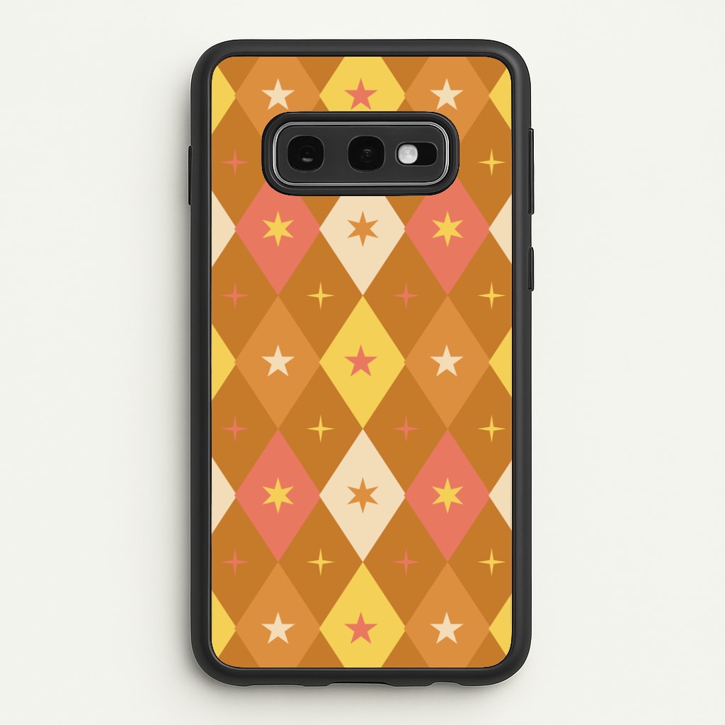 Retro Christmas Argyle Pattern Galaxy S10e Case