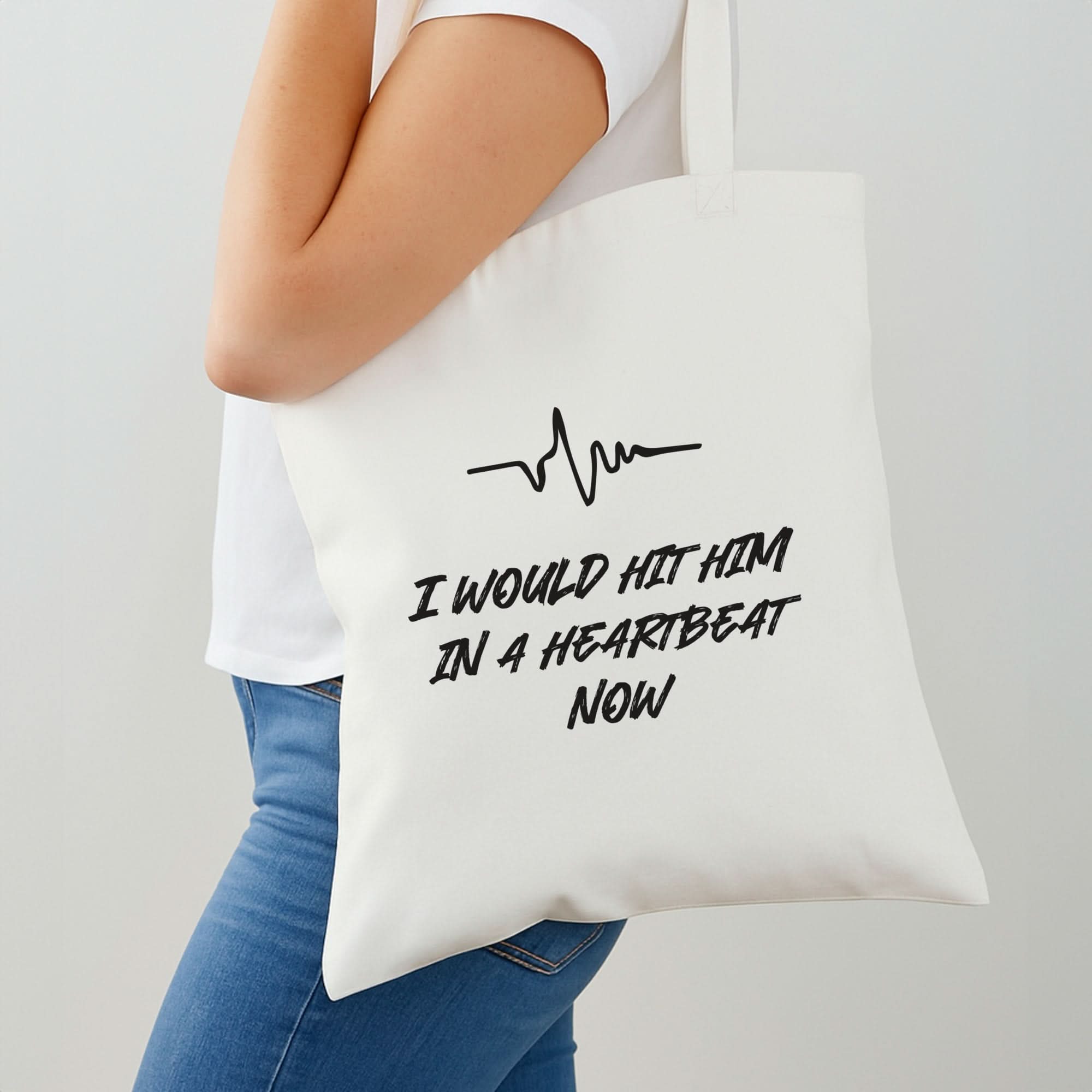 I Would Hit Him In A Heartbeat Now Shoulder Bag