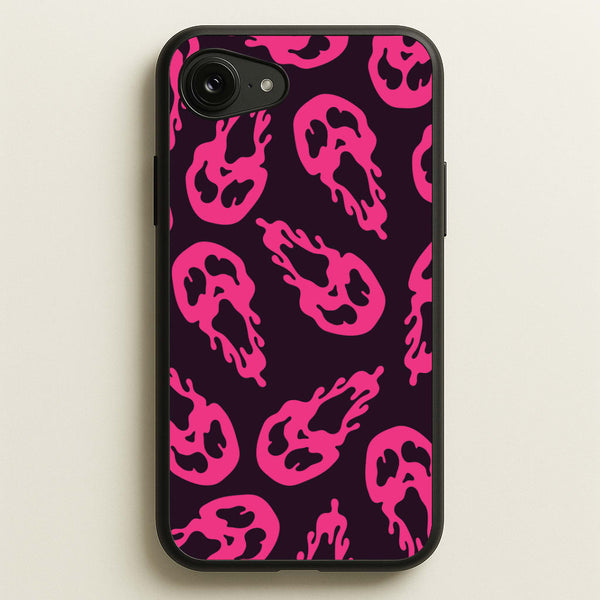 Trippy Ghost Face Pattern iPhone 16e Case