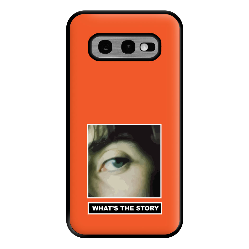 What's The Story Orange Galaxy S10e Case