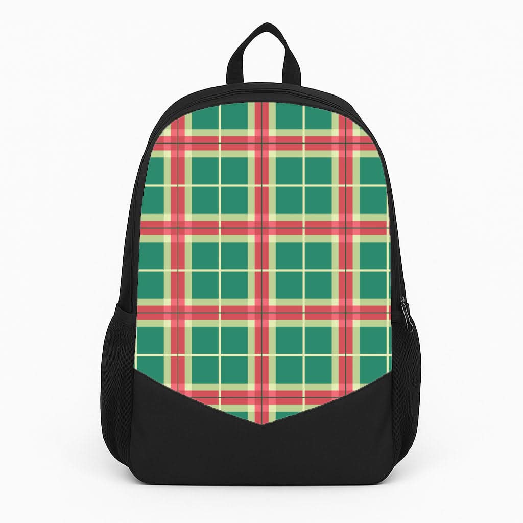Red And Green Tartan II Christmas Pattern Backpack
