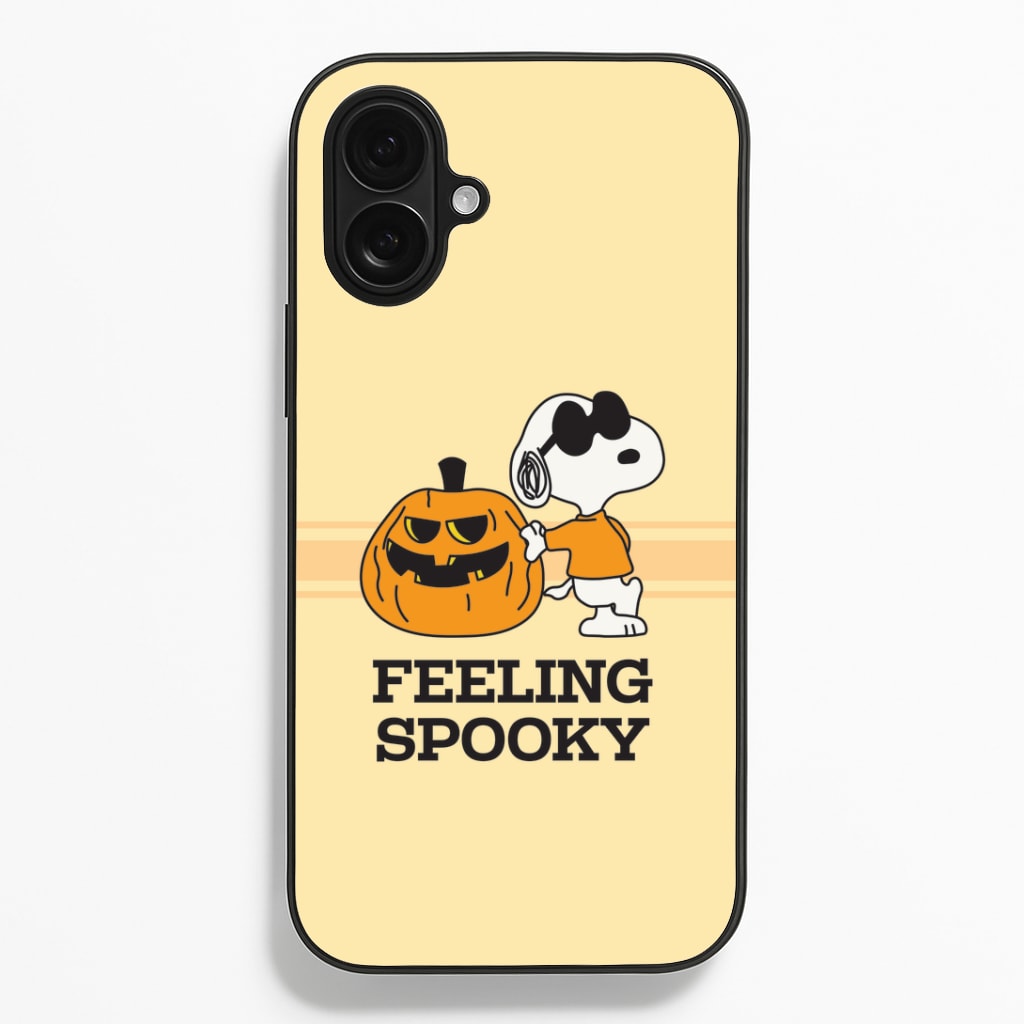 Feeling Spooky Cartoon Beagle iPhone 16 Plus Case