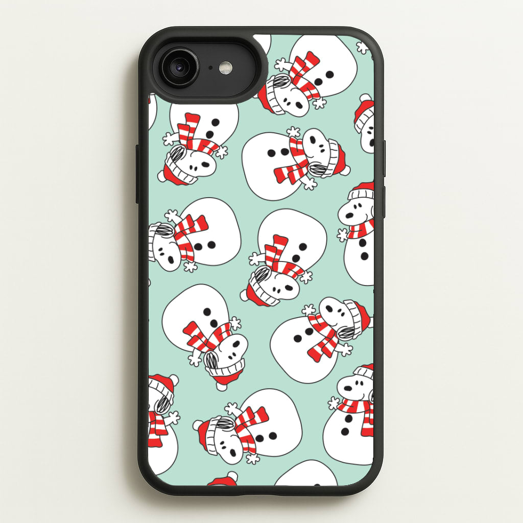 Cartoon Beagle Snowman Pattern iPhone 6 Plus / 7 Plus / 8 Plus Case