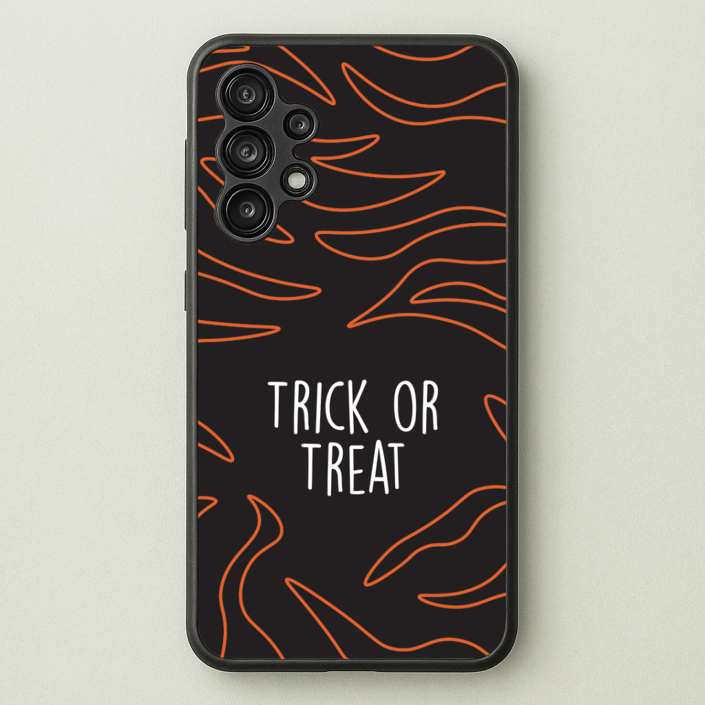 Zebra Print Trick Or Treat Galaxy A13 Case