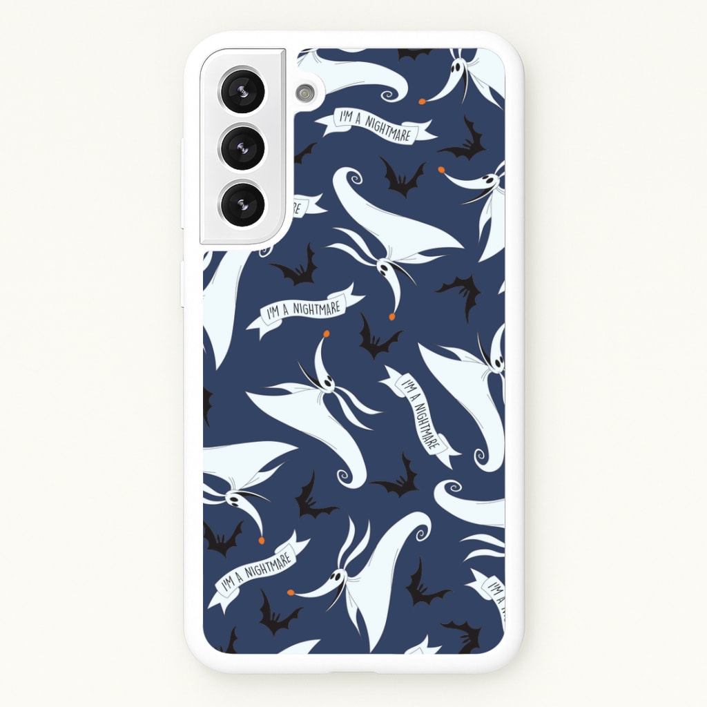Skeleton Dog And Bats Pattern Galaxy S22 Plus Case