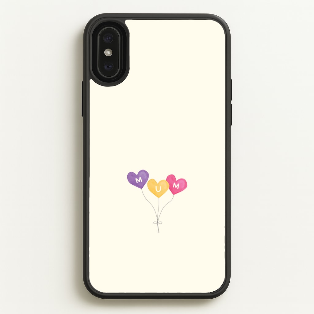 Mum Watercolour Balloons iPhone XS Max Case