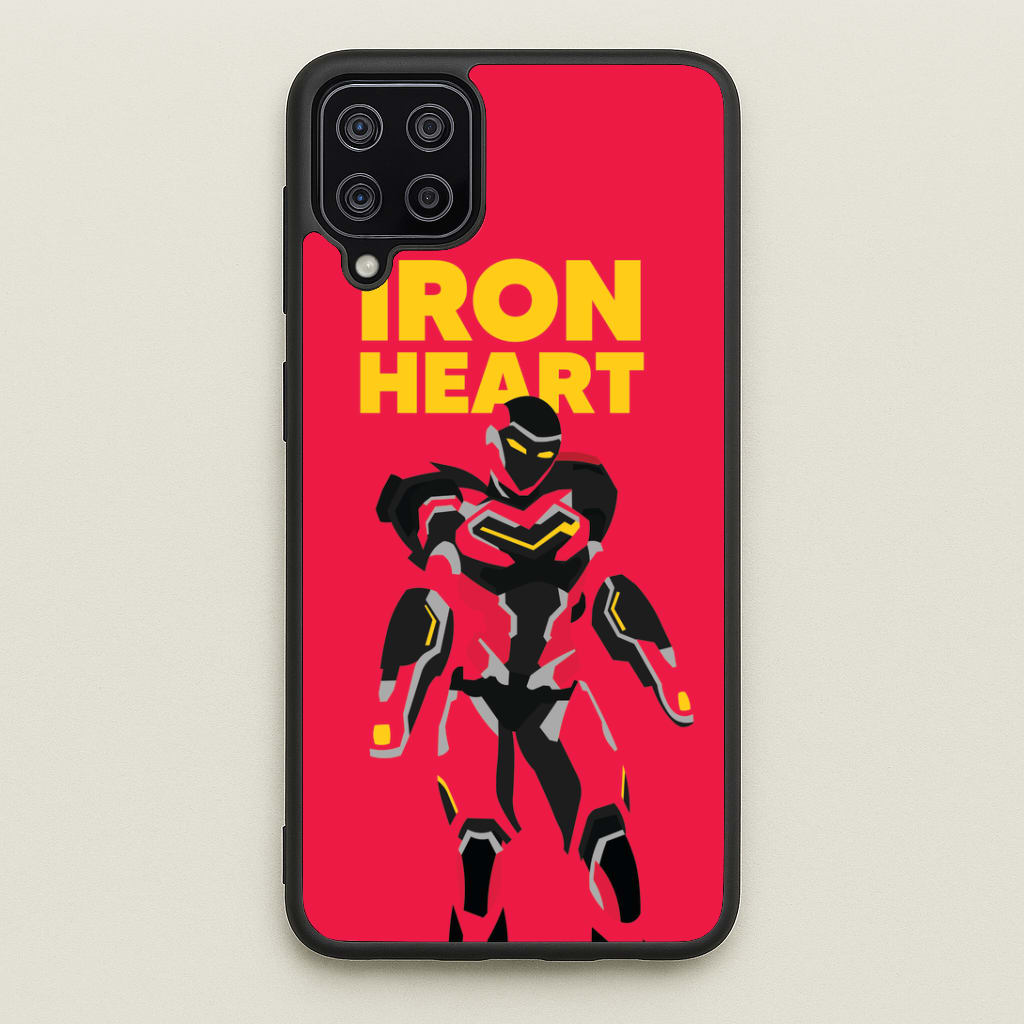 Metal Heart Hero Standing Galaxy A12 Case