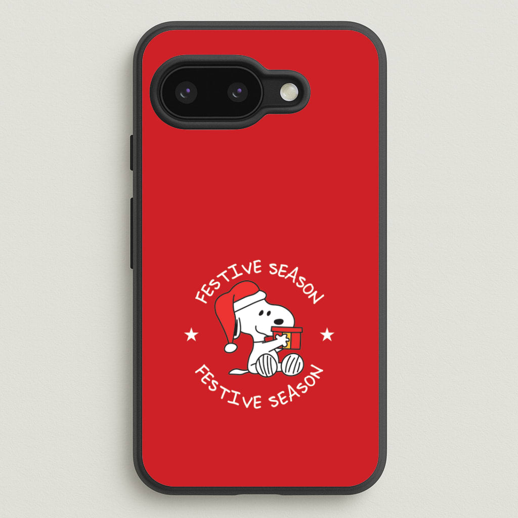 Cartoon Beagle Festive Season Google Pixel 9a Case