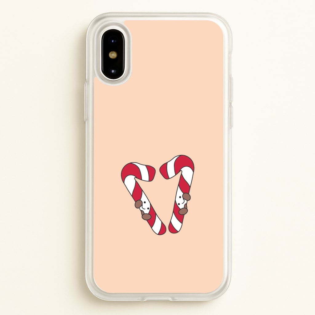 Christmas Candycane Plushies iPhone X / XS Case