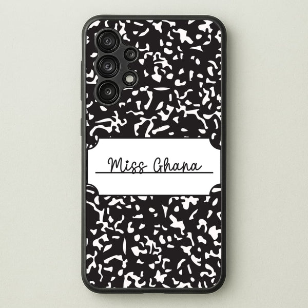 Personalised School Notebook Galaxy A13 Case