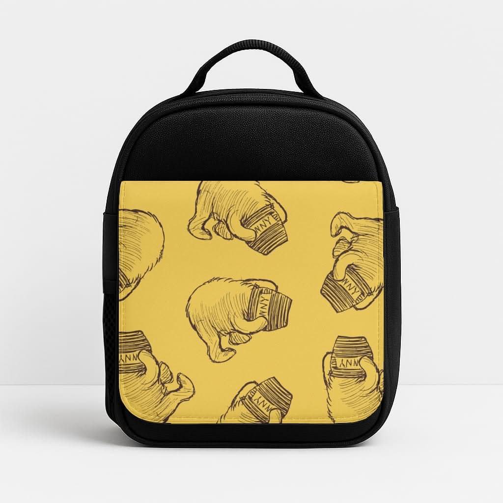 Winnie Honey Pot Pattern Insulated Lunch Bag