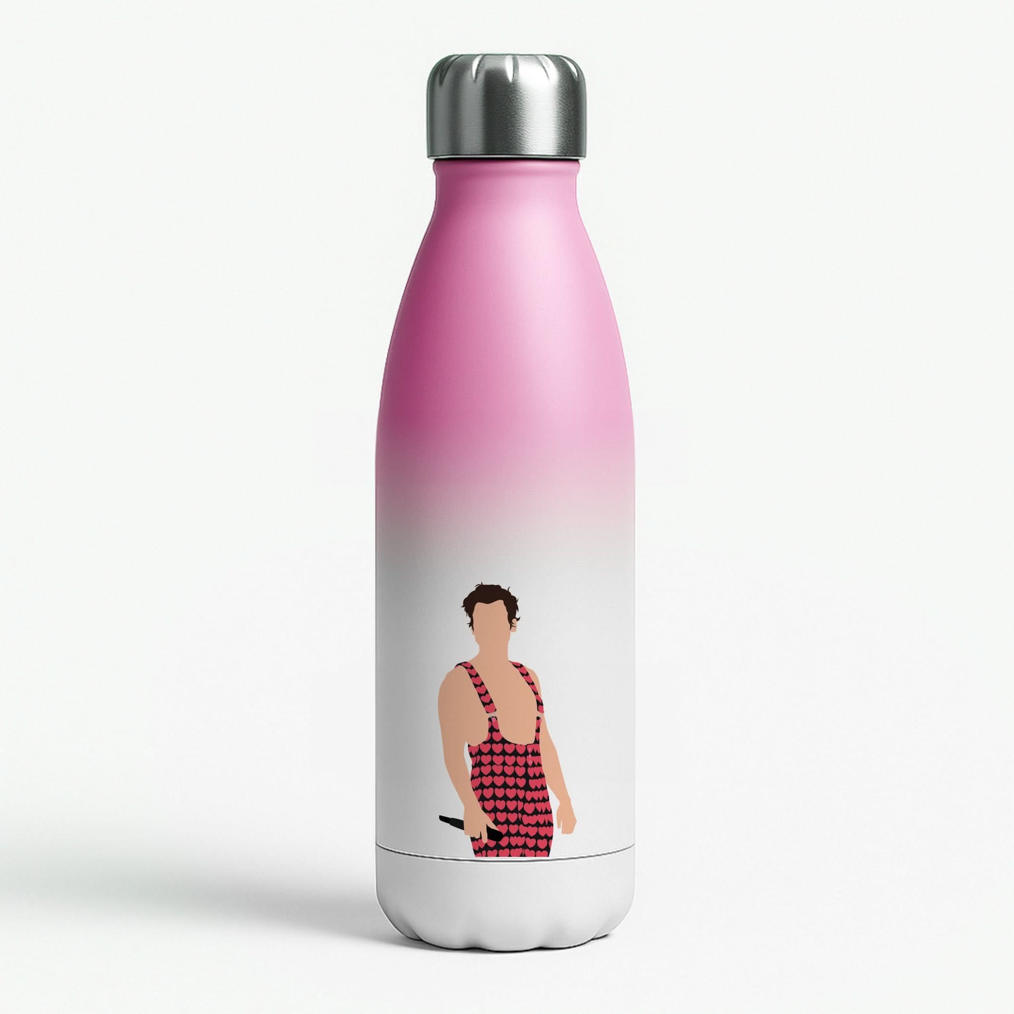 Harry Heart Jumpsuit Pink Water Bottle