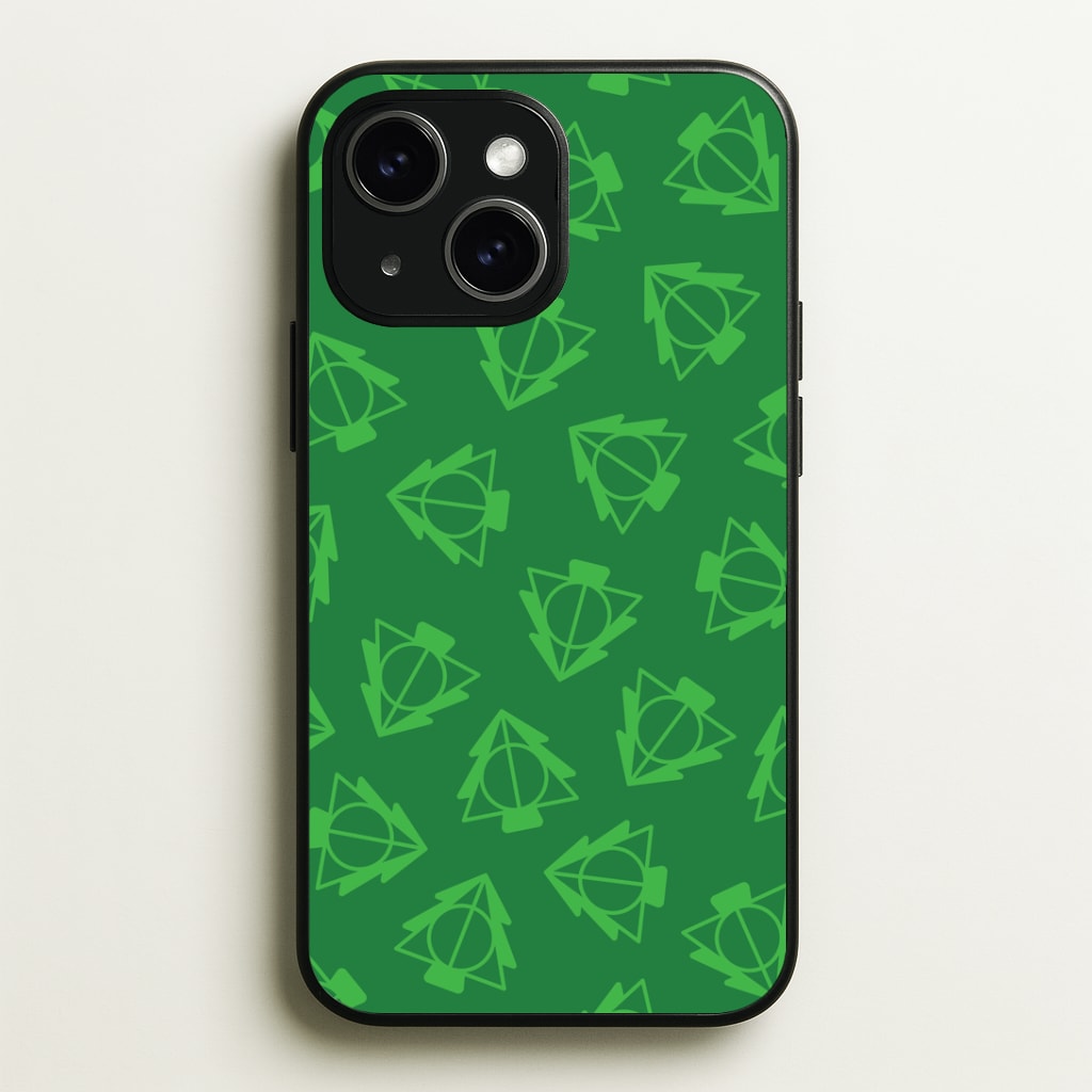 Christmas Tree Wizard Icon Pattern iPhone 14 Case