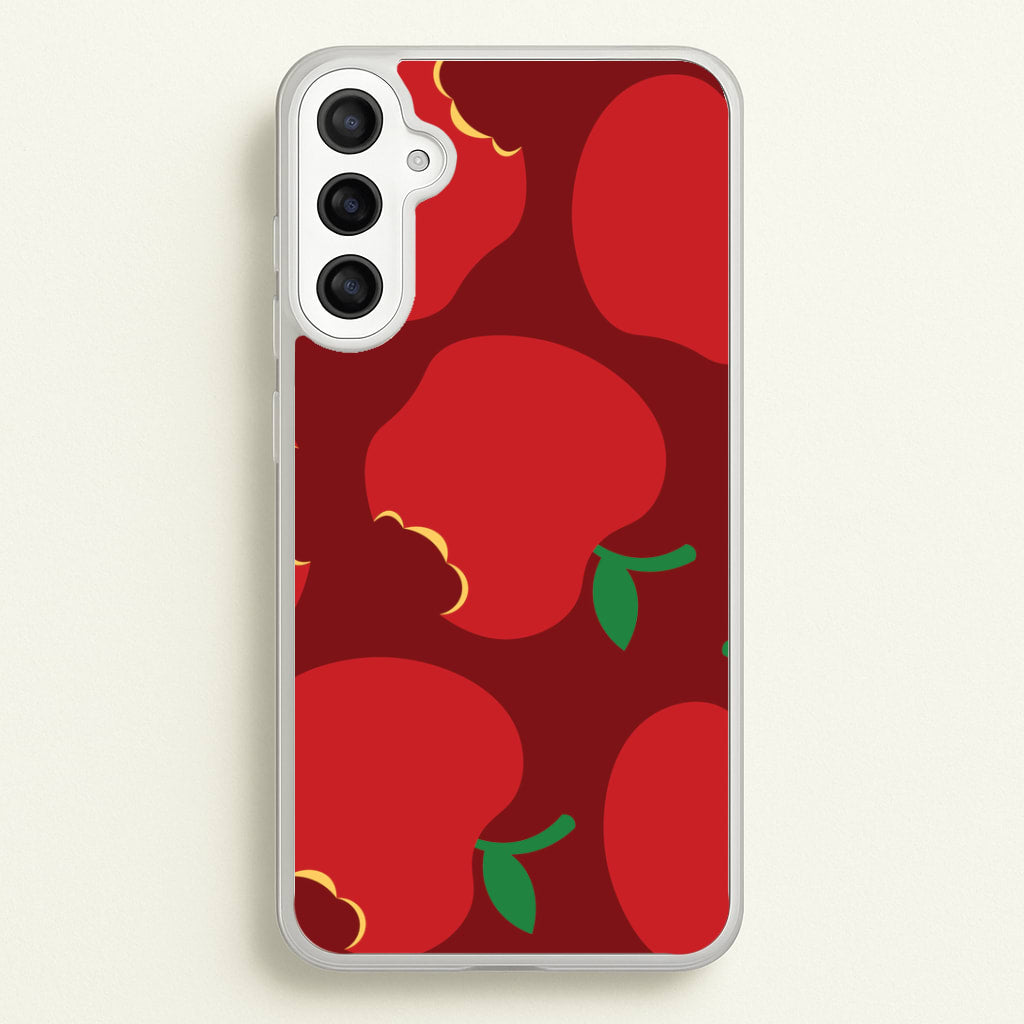 Teacher Apples Pattern Galaxy A34 Case