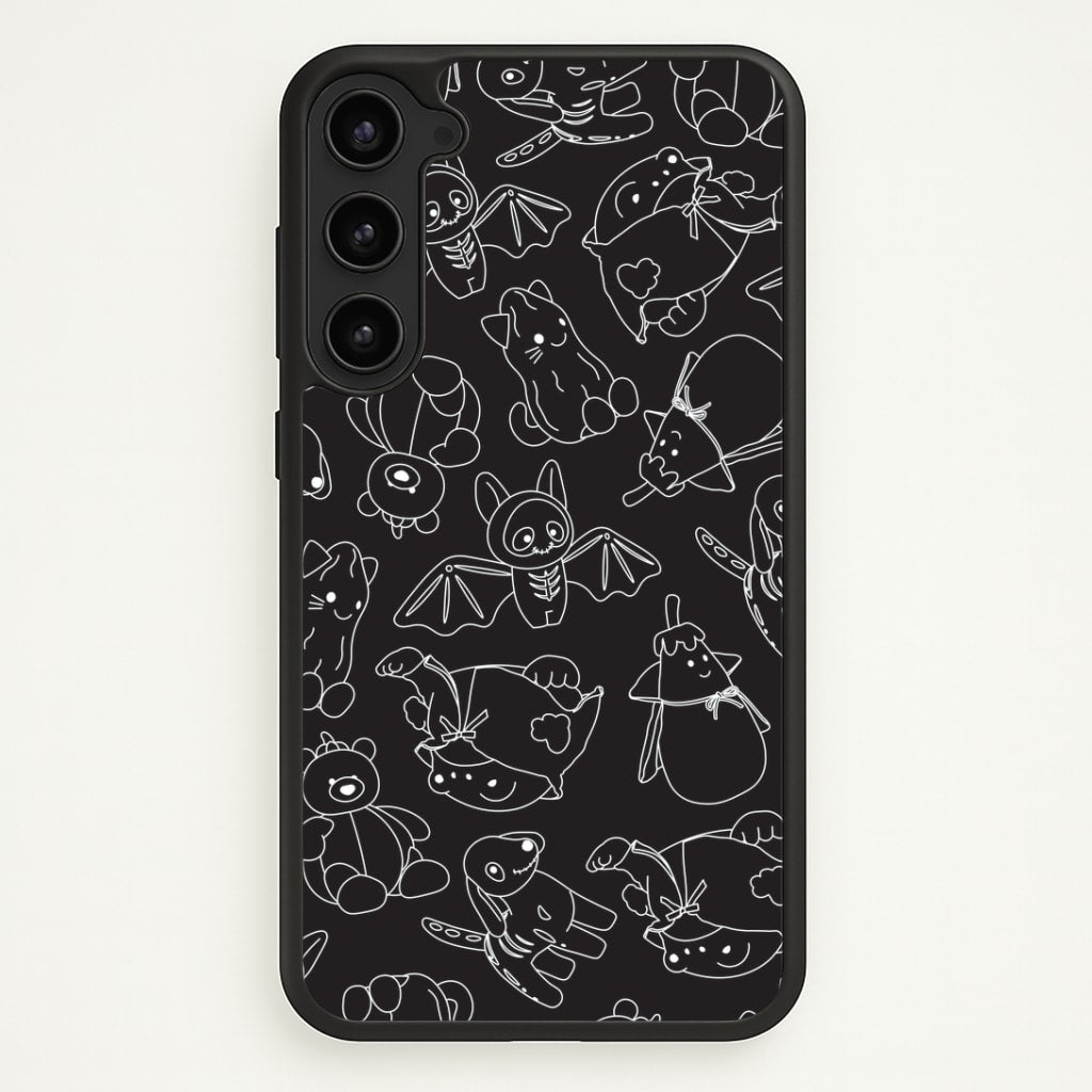 Halloween Plushies Pattern II - Halloween Galaxy S23 Plus Case