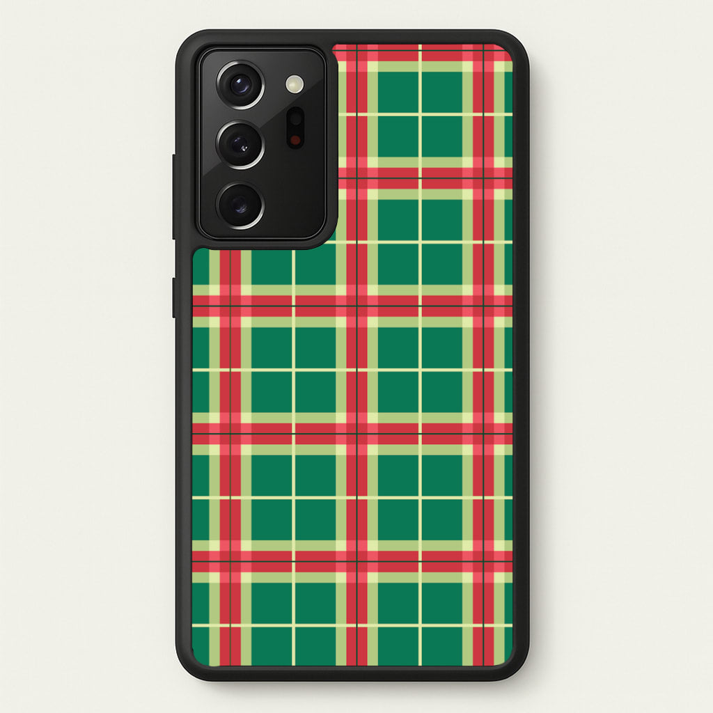 Red And Green Tartan II Christmas Pattern Galaxy Note 20 Ultra Case