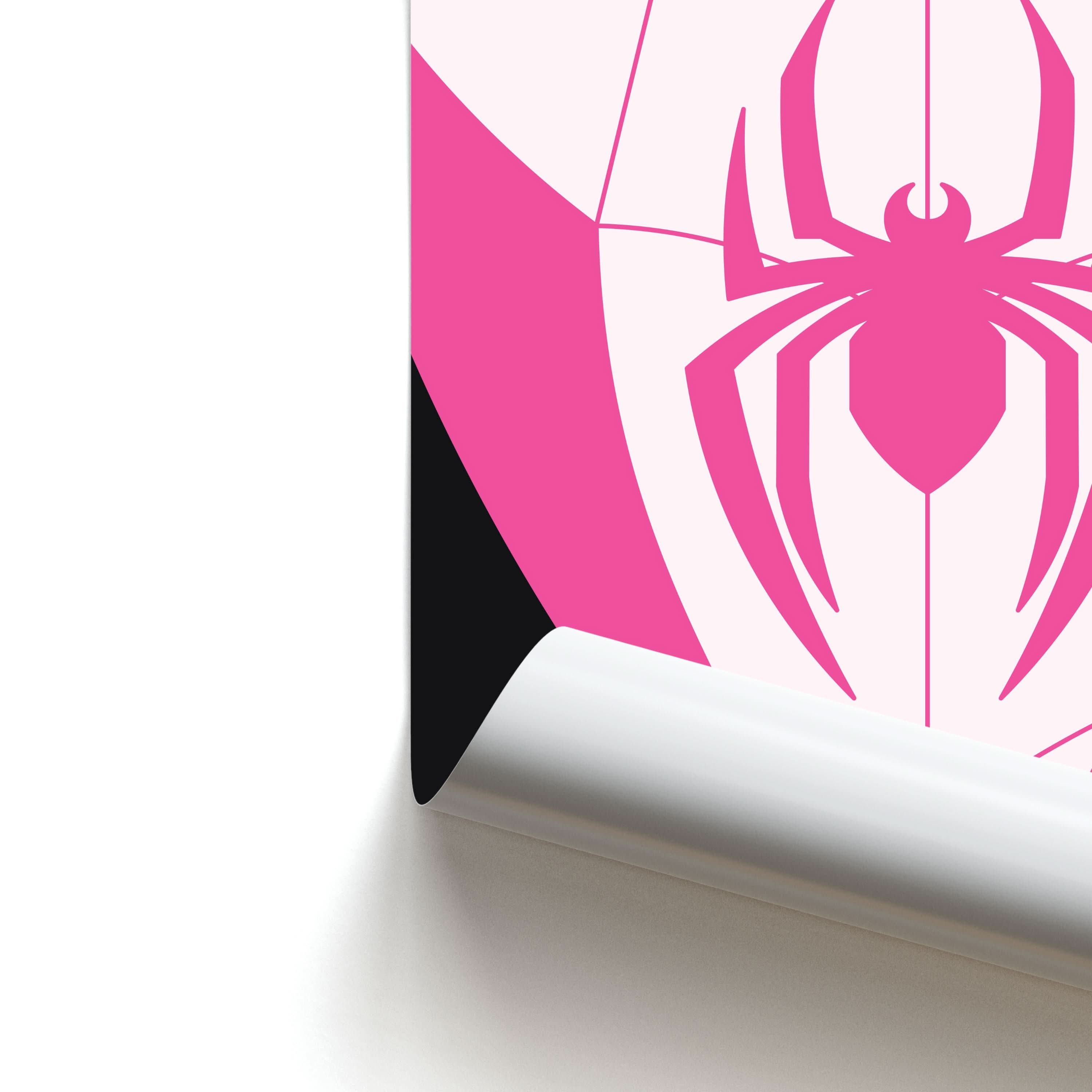 Pink And Black Spider Costume Poster
