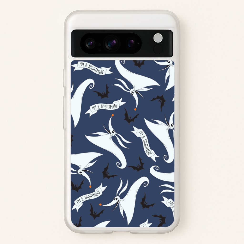 Skeleton Dog And Bats Pattern Google Pixel 8 Pro Case