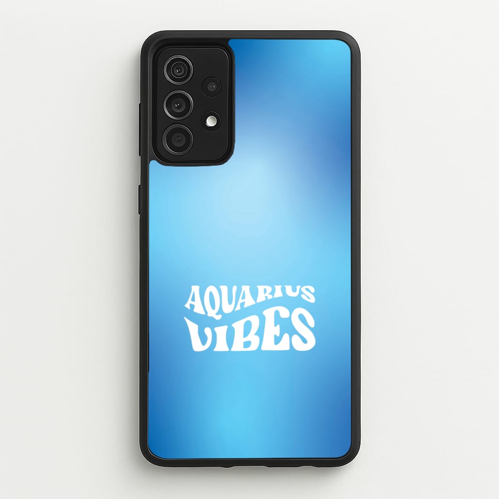 Aquarius Vibes Gradient Zodiac Galaxy A52 / A52s Case