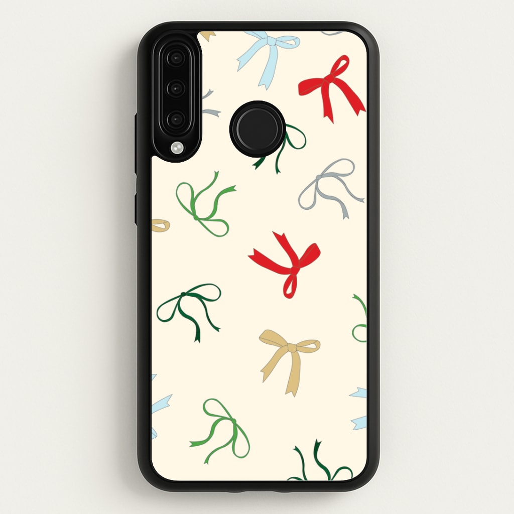 Coquette Christmas Bows Pattern Huawei P30 Lite Case