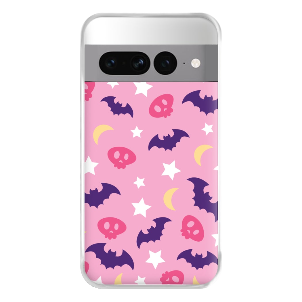 Skull, Bats And Stars Pattern Google Pixel 7 Pro Case