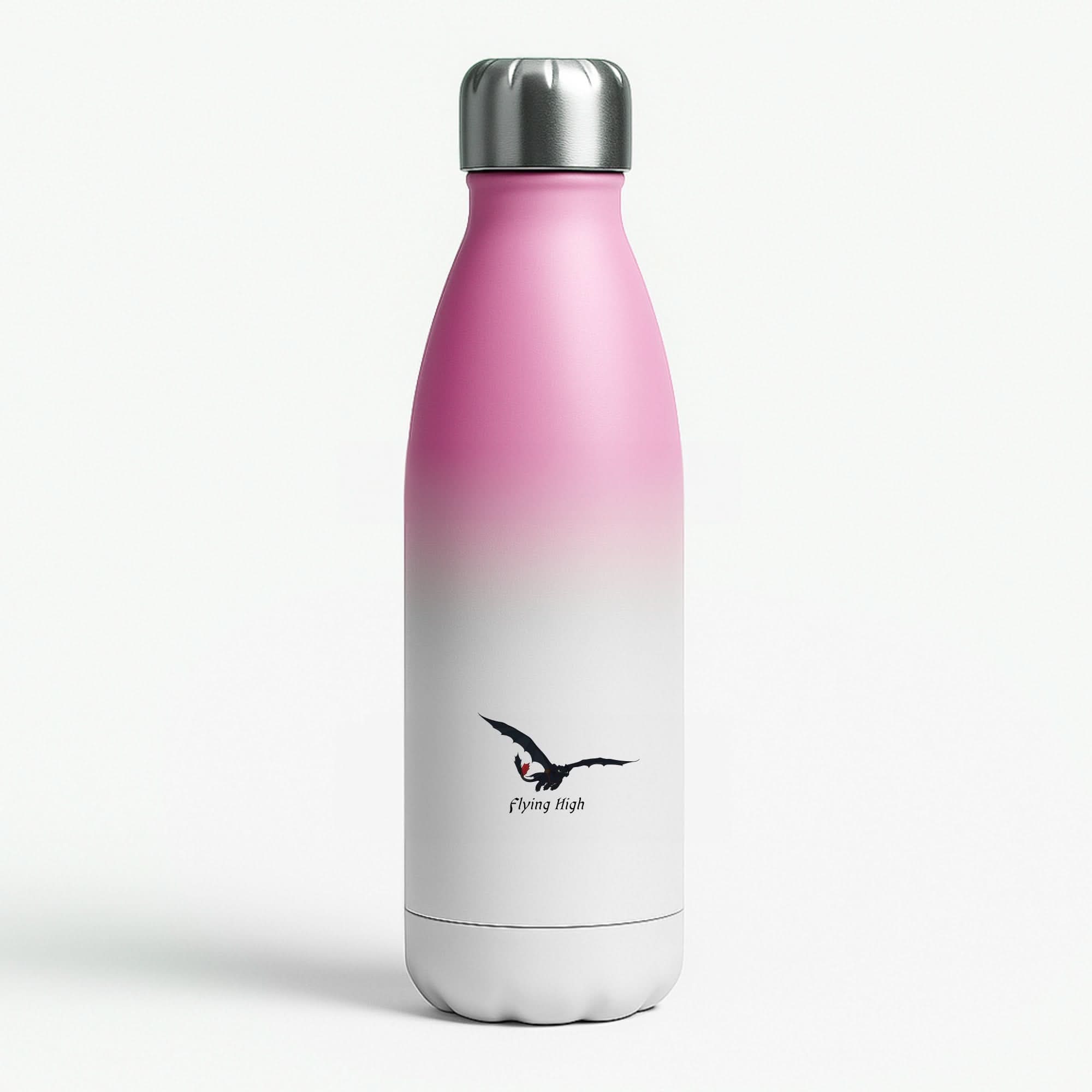 Dragon Flying High Pink Water Bottle