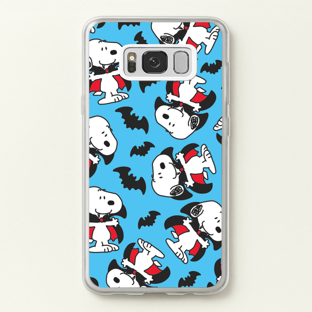Cartoon Beagle Vampire And Bats Pattern Galaxy S8 Plus Case