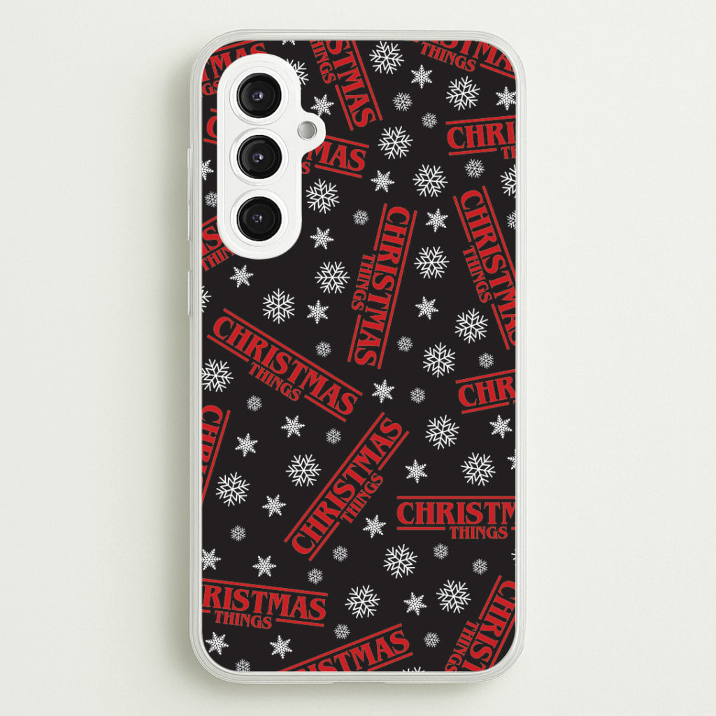 Christmas Things Snowflake Pattern Galaxy S23FE Case