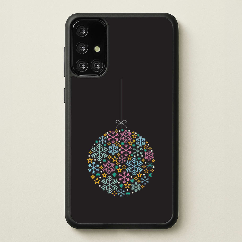 Geometric Bauble Galaxy A71 Case