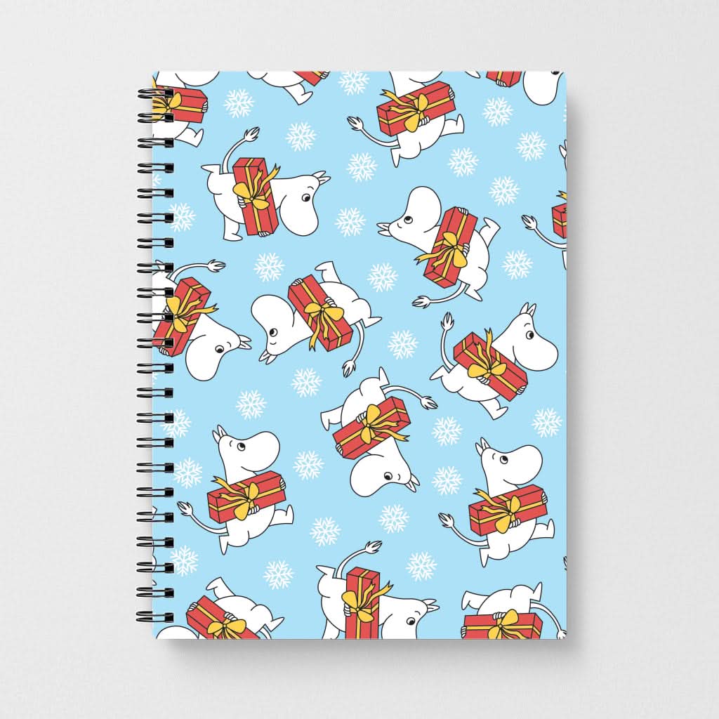 Present And Snowflakes Moom Pattern Notebook
