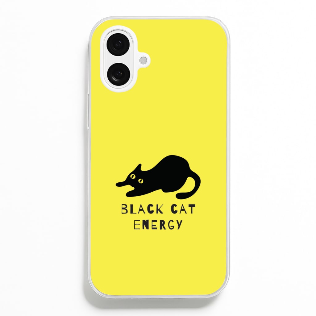 Black Cat Energy iPhone 16 Plus Case