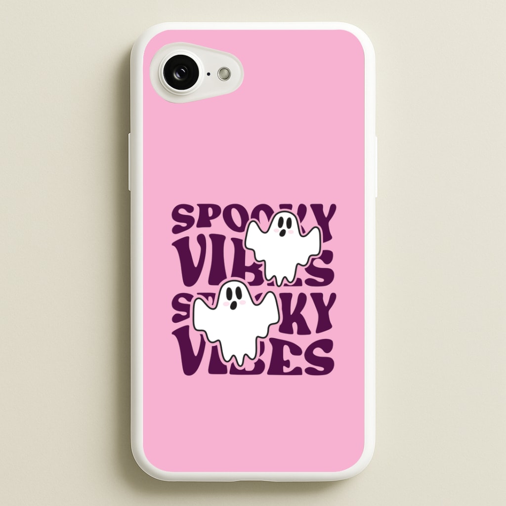 Spooky Vibes Pink iPhone 16e Case
